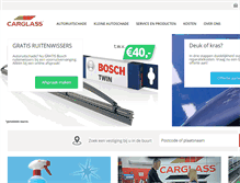 Tablet Screenshot of carglass.nl