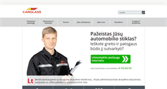 Desktop Screenshot of carglass.lt