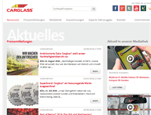 Tablet Screenshot of presse.carglass.de