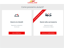 Tablet Screenshot of carglass.it